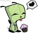Gir with a Cupcake