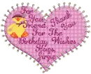 For You Friend, Thank You For The Birthday Wishes Hugs, Jirzie