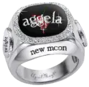 new moon diamond ring aggela