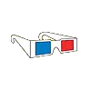 3d glasses,man.