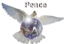 dove of peace with world