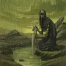 entity by the shore during the storm