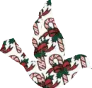 CANDY CANE DOVE
