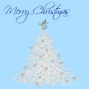 christmas tree white merry christmas