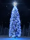 blue christmas tree