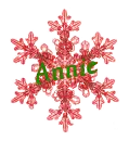 Red Snowflake - Annie