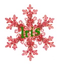 Red Snowflake - Iris