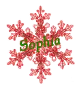 Red Snowflake - Sophia