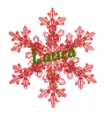 Red Snowflake - Laura