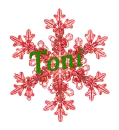 Red Snowflake - Toni