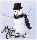 merry christmas snowman
