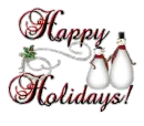 happy holidays red 