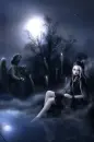 goth girl in cemetery