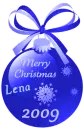 Blue Xmas Ornament - Lena