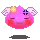 angry pink angel puff