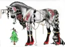 christmas unicorn gothic