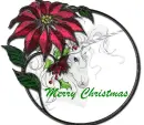 christmas unicorn ornament