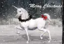 christmas unicorn with candy cane