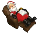 sleeping santa