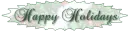 happy holidays text