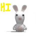 raving rabbids say hi