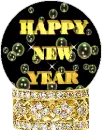 happy new year snowglobe
