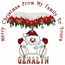 Merry Christma frm My family to yours..Genalyn