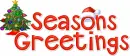 Season's Greetings~Xmas Tree & Santa Hat