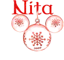 Mickey Ornament, Nita