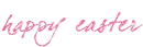 happy easter, glitter text