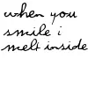 when you smile