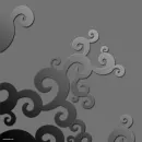silver swirls