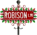 christmas lights street sign red robison LN