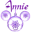 Mickey Ornament, Annie