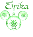 Mickey Ornament, Erika