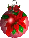 poinsettia bauble