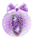purple bells bauble