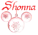 Mickey Ornament, Shonna