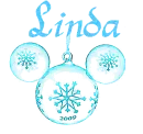 Mickey Ornament, Linda