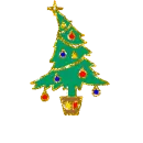 glitter christmas tree