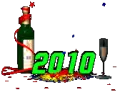 new year 2010 champagne