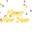 happy new year confetti