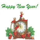 mouse clock happy new year