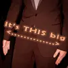 It's this big