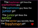 Freshmen Sophomer Junior Senior