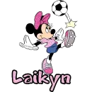 Soccer Minnie Mouse -Laikyn-