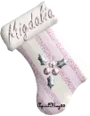 pink holly stocking migdalia
