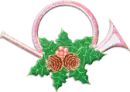 PINK CHRISTMAS HORN