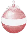 PINK CHRISTMAS ORNAMENT