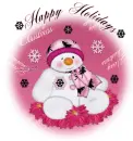 Happy Holidays snowman